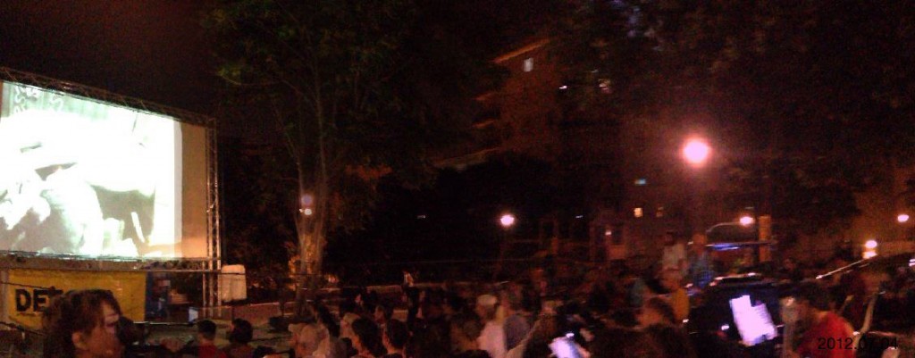 Open air cinema. Detour at Pigneto Spazio Aperto, Rome 2014